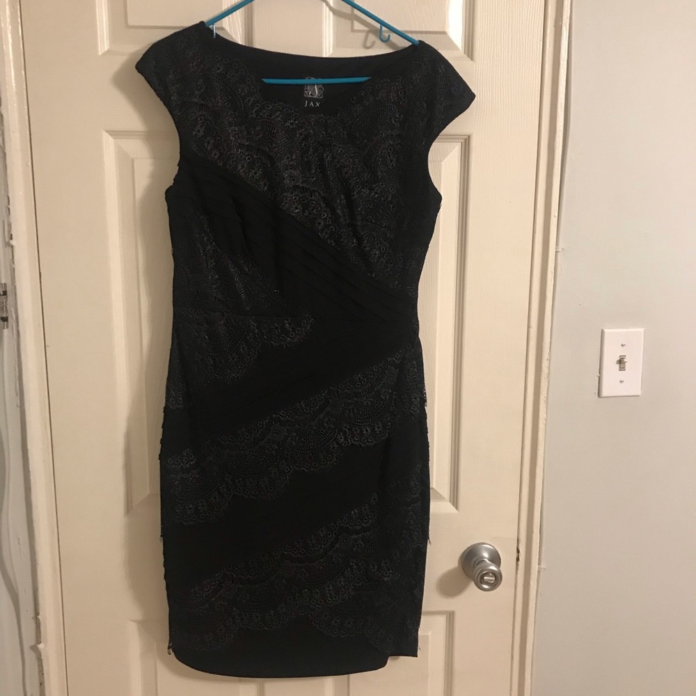 Black lace dress